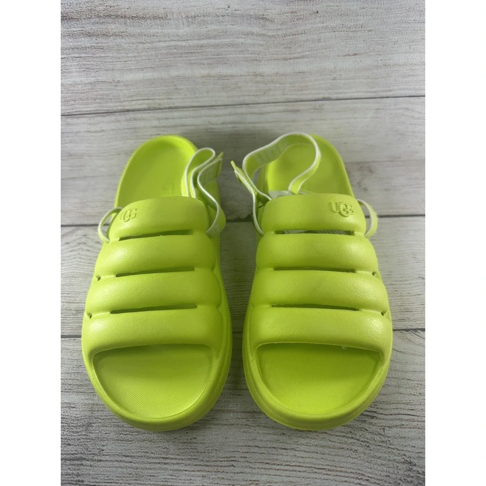 UGG Women's Key Lime Sport Yeah Synthetic Slingback Slide Sandals Size 6